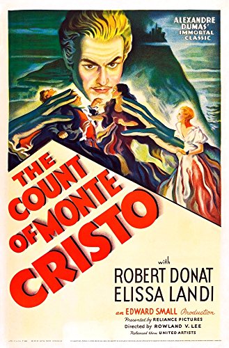Posterazzi The Count Of Monte Cristo Robert Donat On Us Art 1934. Movie Masterprint Poster Print, (11 x 17)
