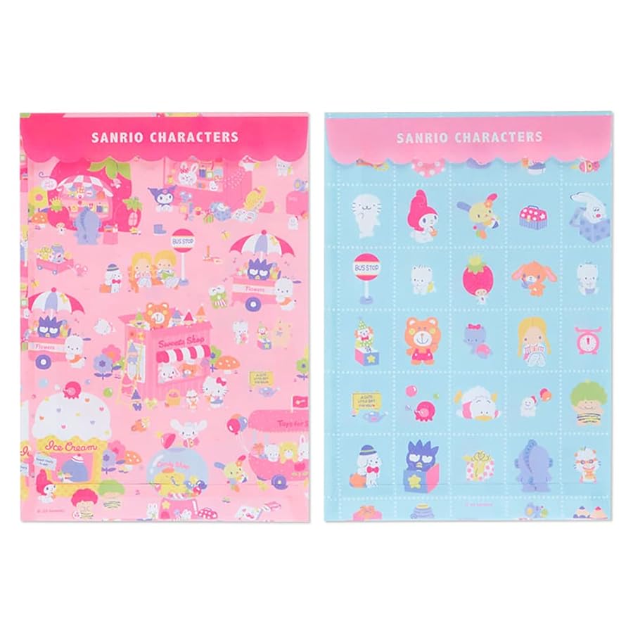 サンリオ - サンリオキャラクターズ ラッピング柄 サンリオキャラクターズ ラッピング柄 2段収納ボックス 非売品
