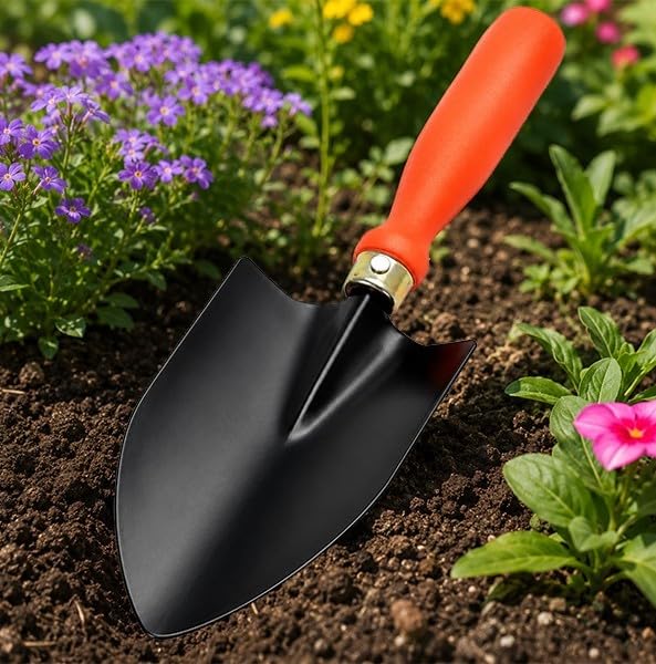 Image of Gardening Hand Trowel (Big)| Heavy Duty Iron Blade with Ergonomic Handle | Durable Hand Tool for Planting, Digging, Soil Mixing, Potting, Transplanting & Outdoor Garden Care(GTK)