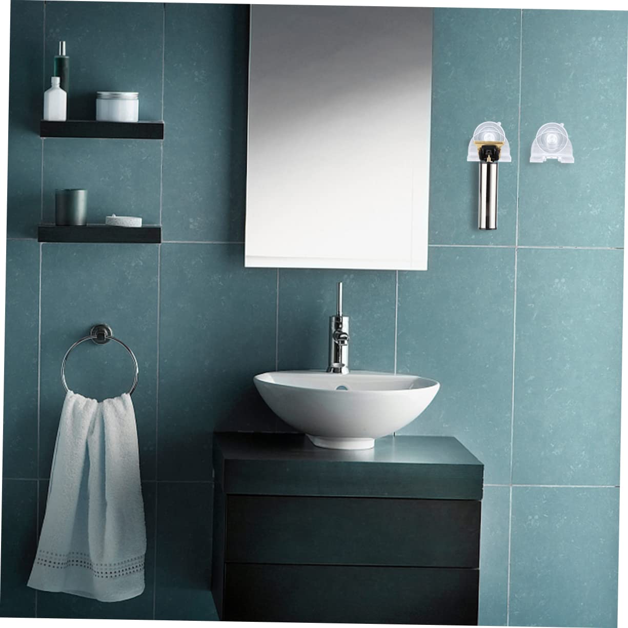 KOMBIUDA Shaver Hanger Suction Cup Razor Holder for Men Razor Rack Shaver Stand for Shower for Smooth Surfaces