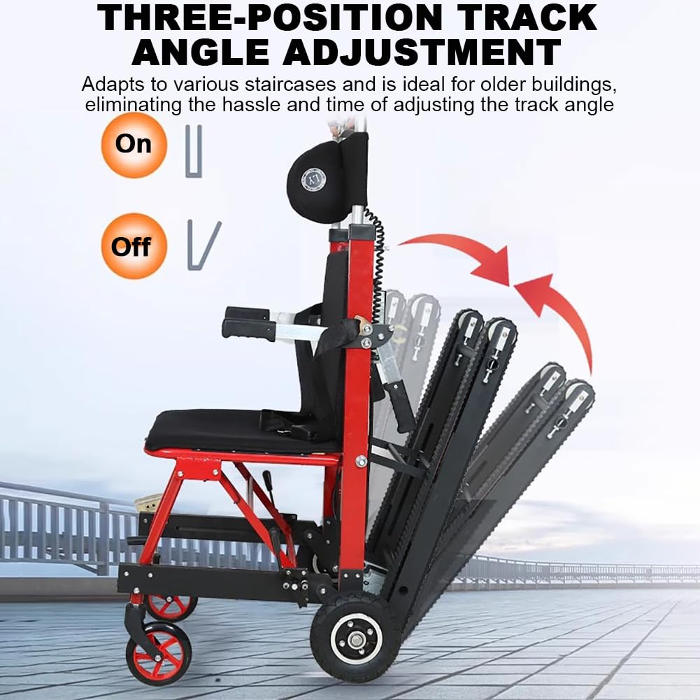 Silla De Ruedas Para Subir Escaleras Manual/Eléctrica 2 En 1, Salvaescaleras De Aleación De Aluminio, Batería De Litio Grande De 29 V 13 A, Plegable,A