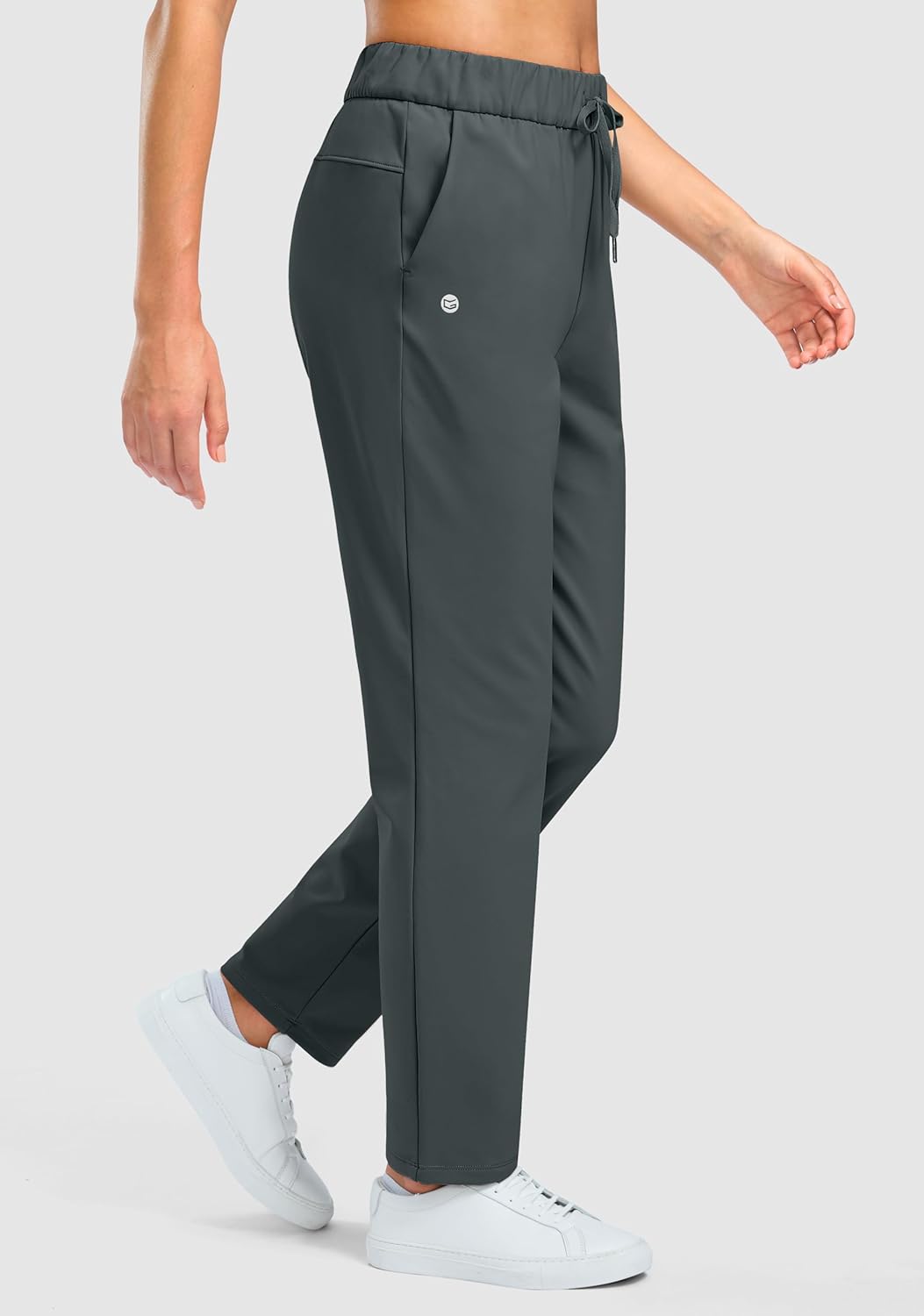 G Gradual Fleece Lined Pants Women 27.5"/29" Golf Pants 3 Pockets Water Resistant Warm Sweatpants for Cold Weather - Image 2