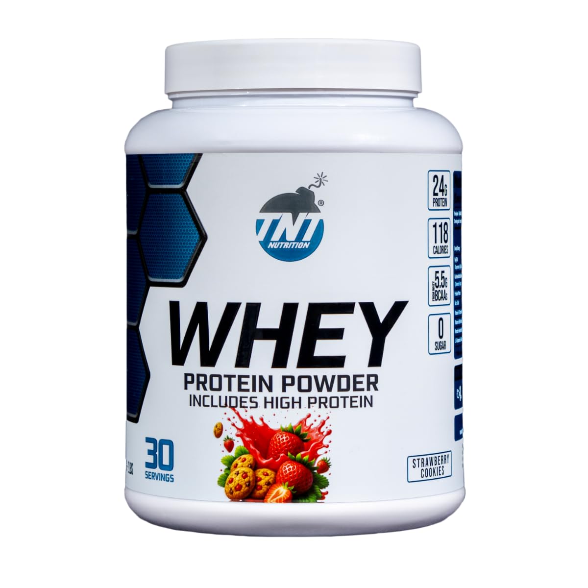 TNT Nutrition Whey Protein Powder 910 Gr Strawberry Cookies Whey Protein