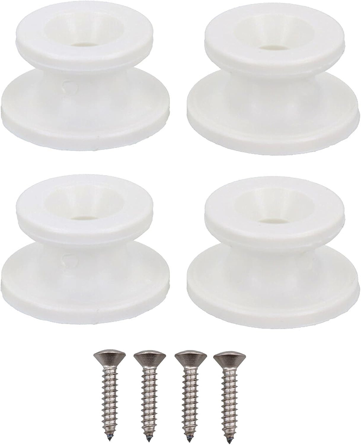 AB Tools OEM White Boat Cover Sprayhood Button Tie Down Hook Stainless Screws