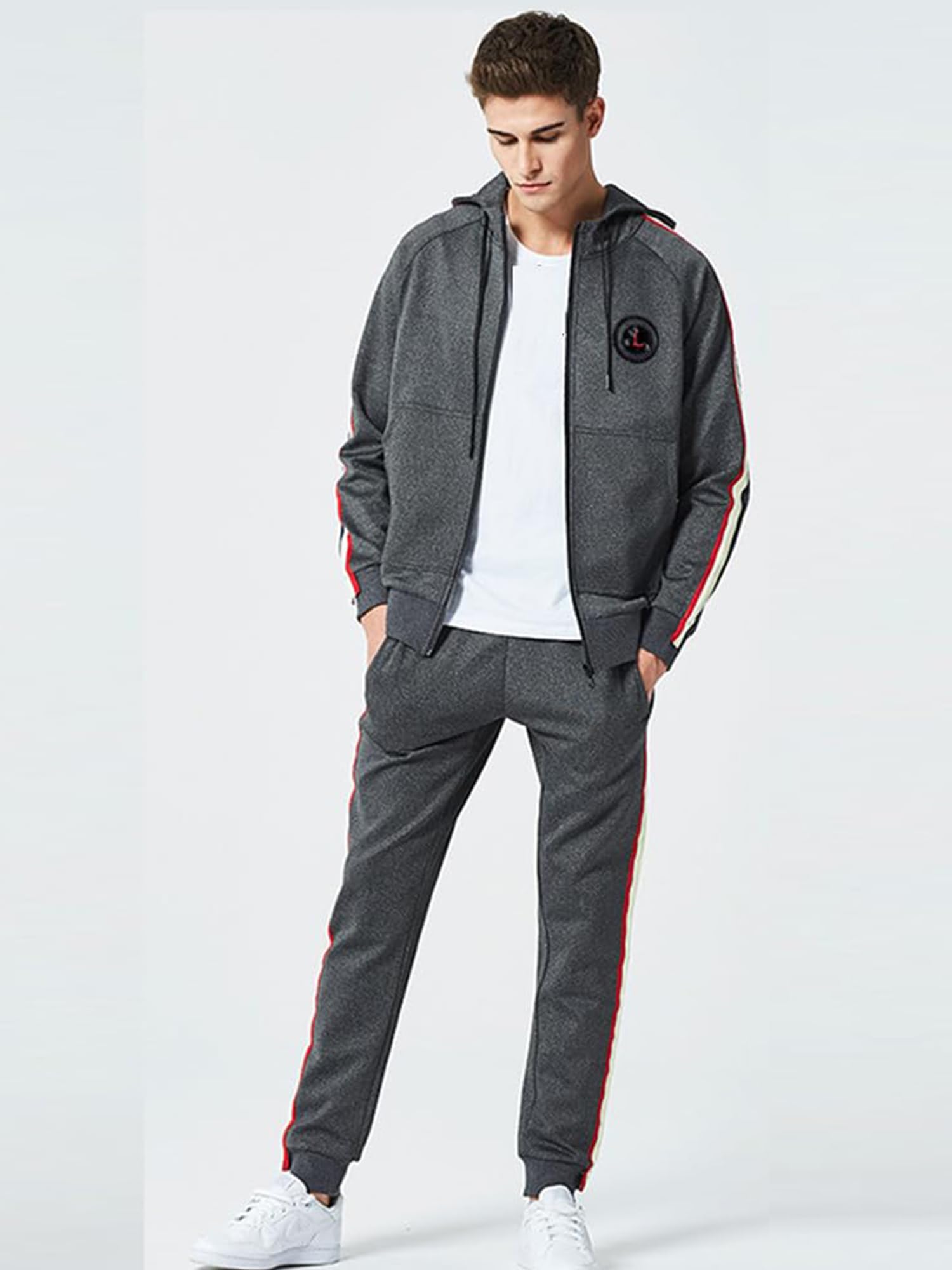 FTCayanz Męski dres treningowy, dres do joggingu, dres sportowy, męski