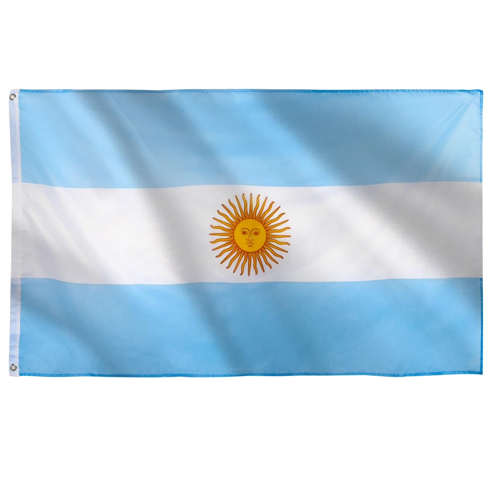 5x3ft Large Argentina Flag Argentine Party Decorations, Big Argentine Flag for World Cup Football 2026 Argentina Decorations National Day Olympic Sports Events Bar Garden Street Parade