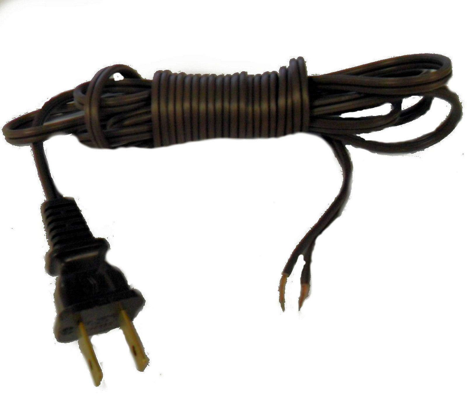 12' Brown cord with plug