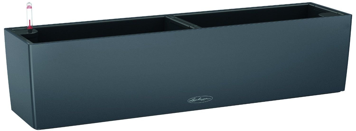 Lechuza Fioriera BALCONERA Color 80X19 H19 con Auto irrigazione Grigio Ardesia