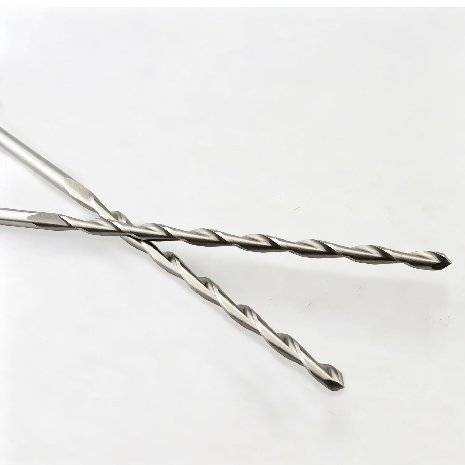 Kiyraglo 5mm Extra Long HSS Twist Drill Bits – 300mm Length, Straight Shank, for Wood Metal Aluminum & Plastic, High Speed Steel Drill Bit Set of 2
