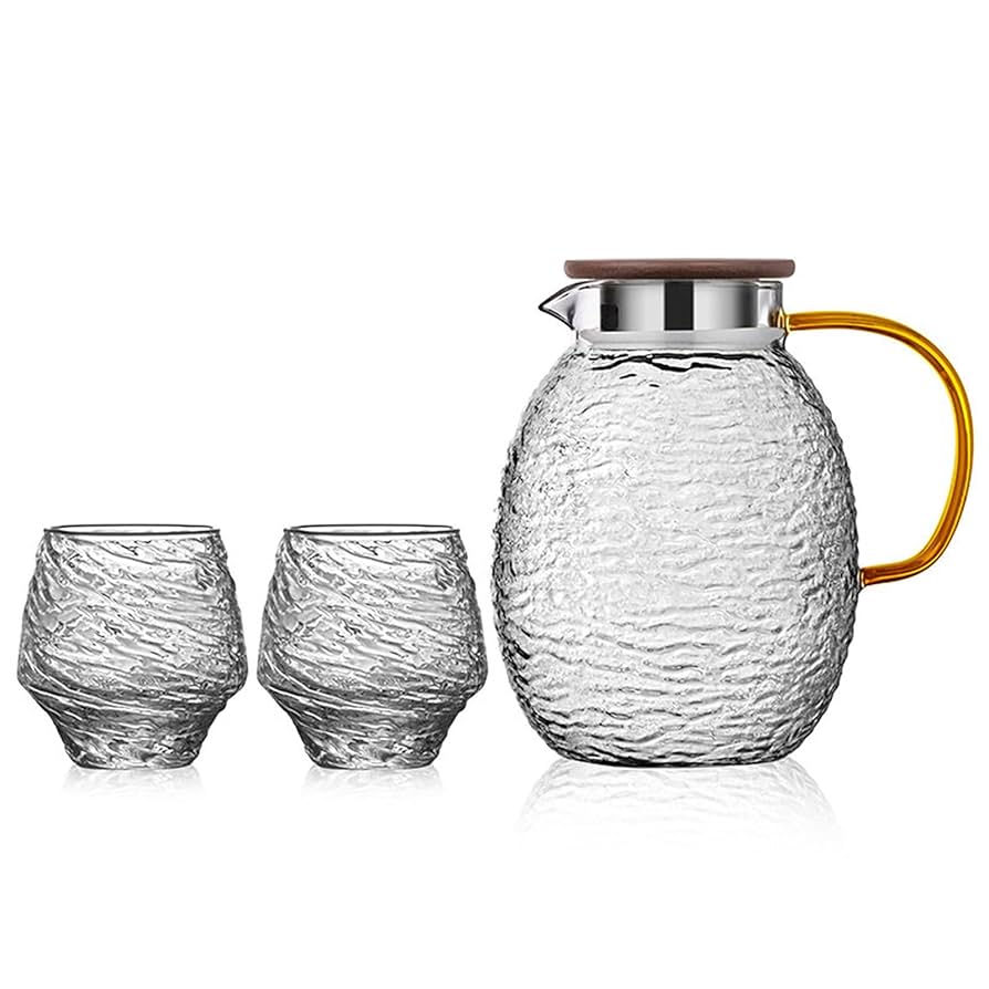Amazon｜1.9Lガラスピッチャーの水道ピッチ、冷たい飲み物のため