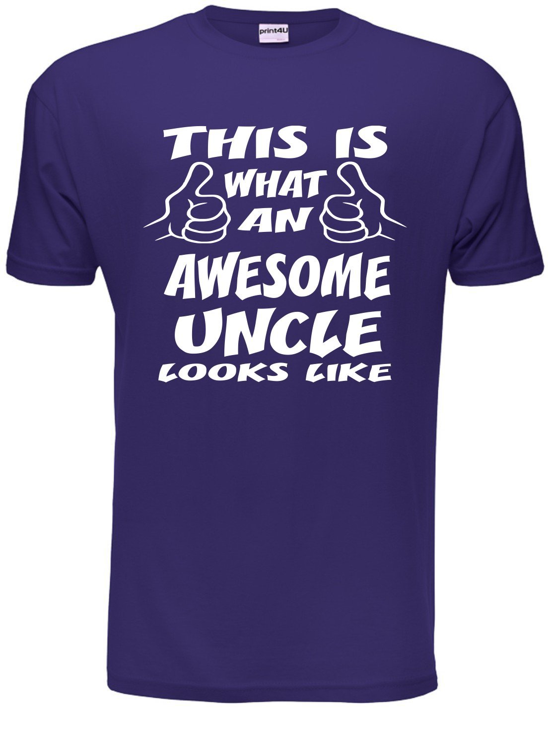 This is What an Awesome Uncle Gift for Uncle Mens T Shirt Large Purple