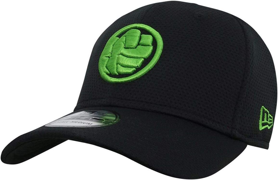 New Era Hulk Fist Symbol 39Thirty Fitted Hat- Small/Medium Black