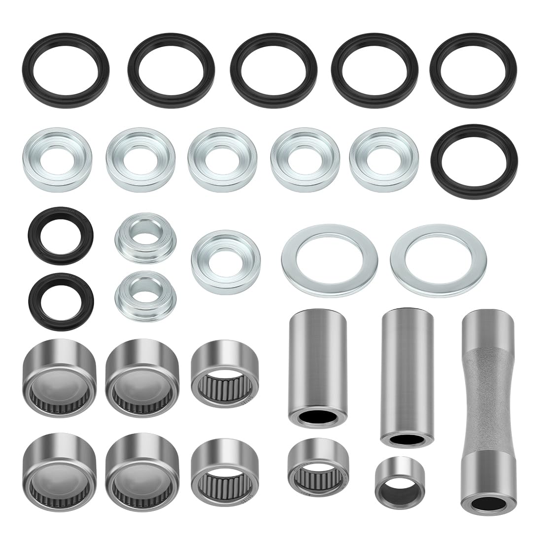 Kit de reconstrucción de rodamientos de bieletas compatible con Honda CR125R CR250R CRF250X CRF250R CRF450R CRF450X 2005-2017 52473-KZ4-J20