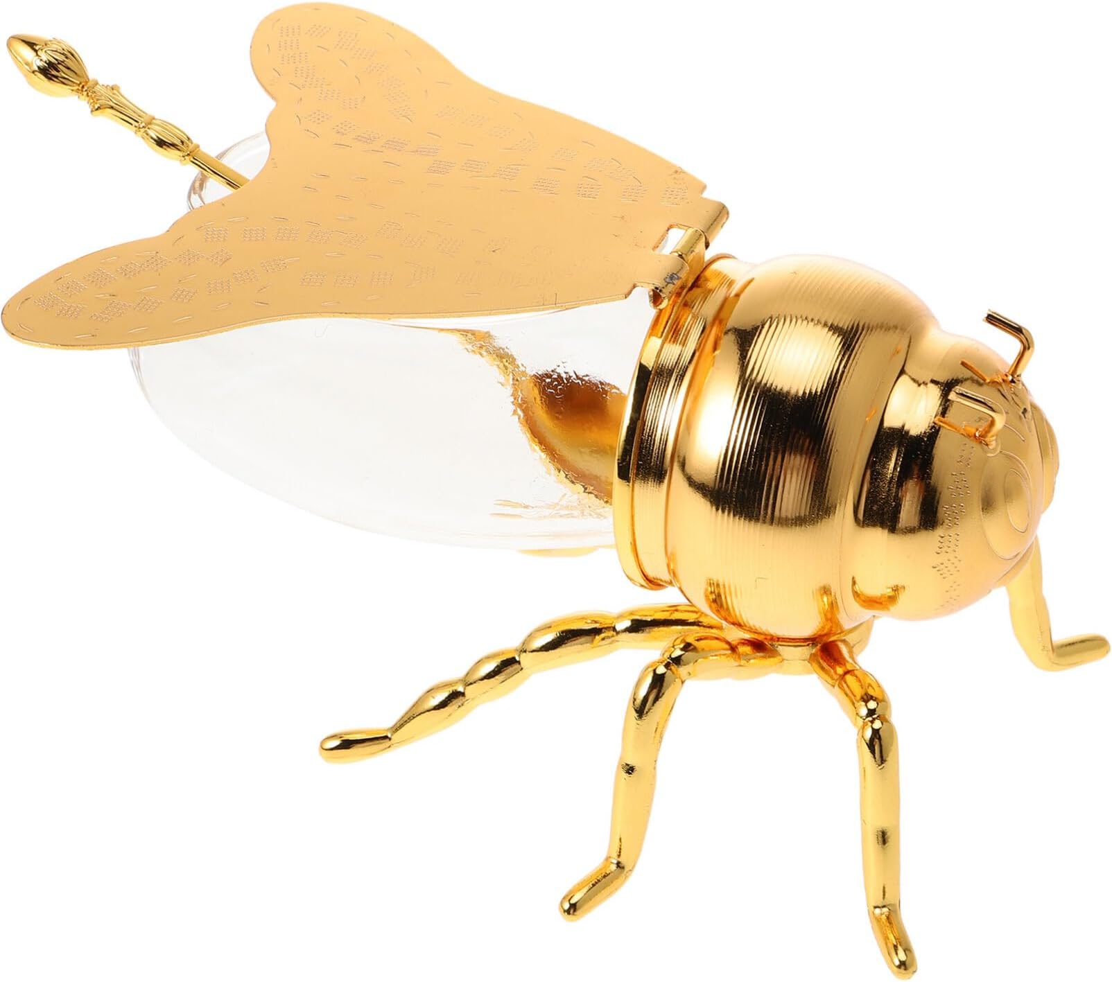 Bee Honeypot Creative Honey Containers With Dipper Bee Shaped - View #7