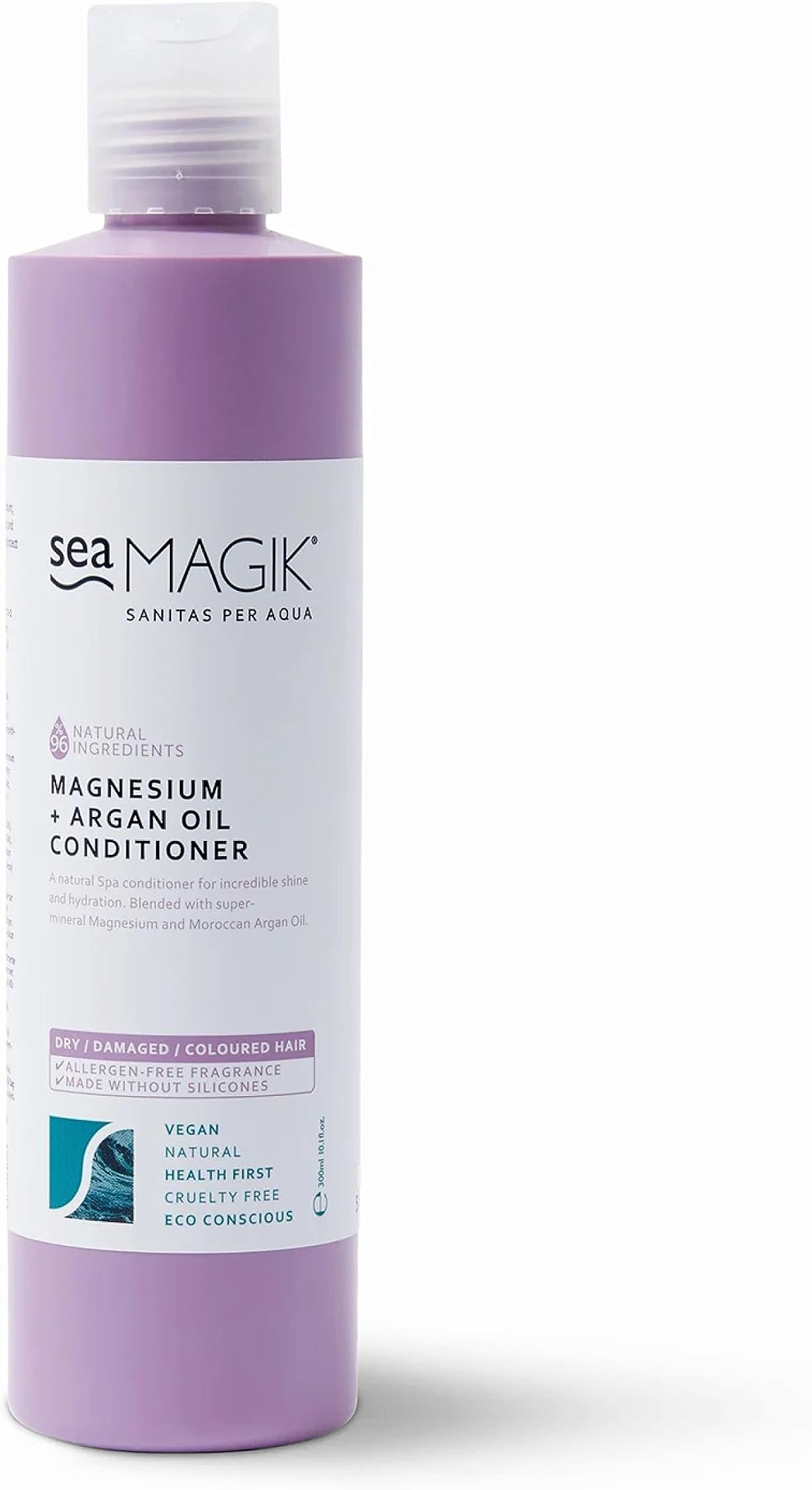 Sea Magik - Argan Oil Conditioner with Magnesium and Organic Seaweed, Hydrates Dry Hair and Scalp to Restore Shine, Vegan and Cruelty Free (300ml)