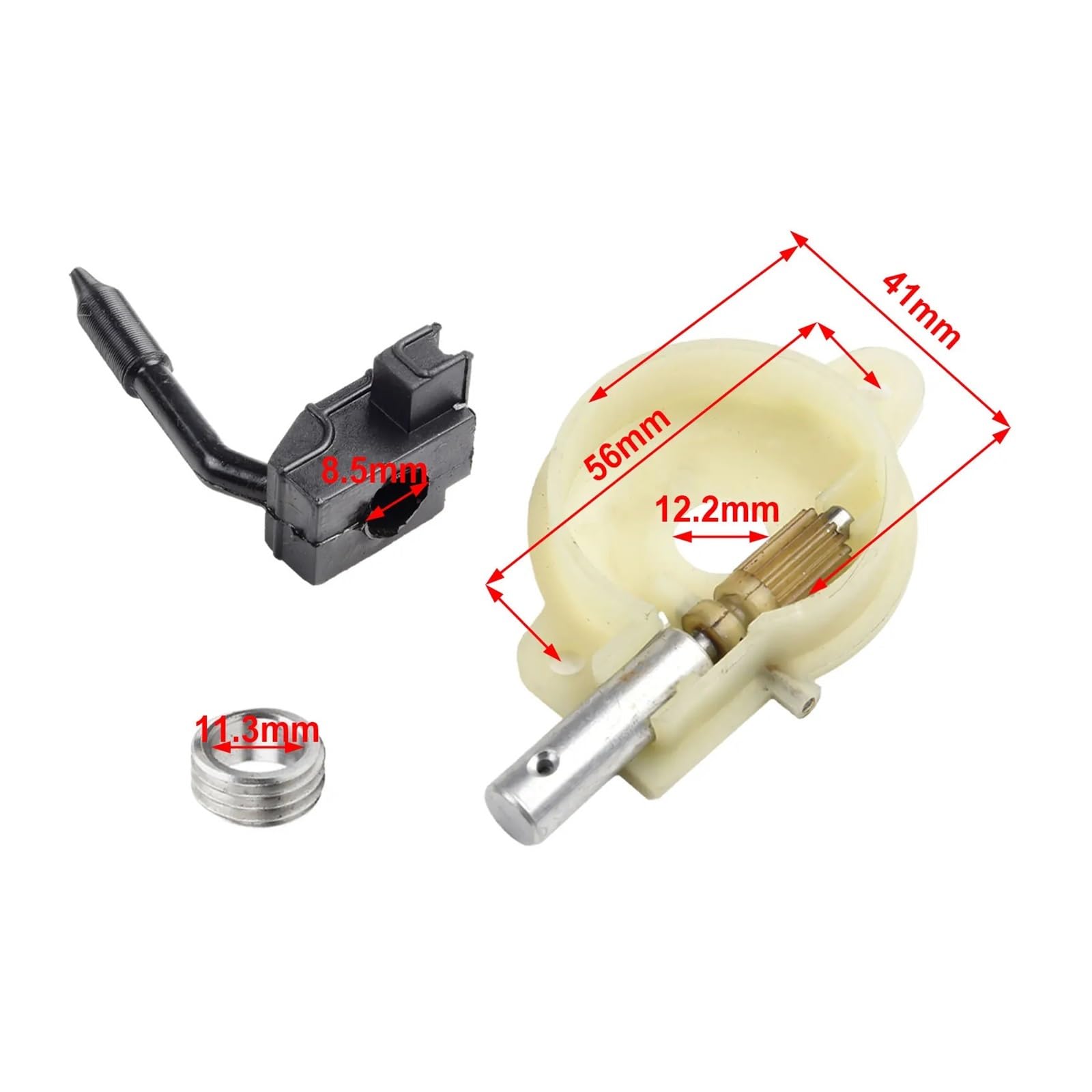 Kit de tambor de embrague de engranaje de engrasador de bomba de aceite for motosierra 41 136 137 142 141, accesorios de equipos eléctricos, Kit de piezas de sierra de cadena