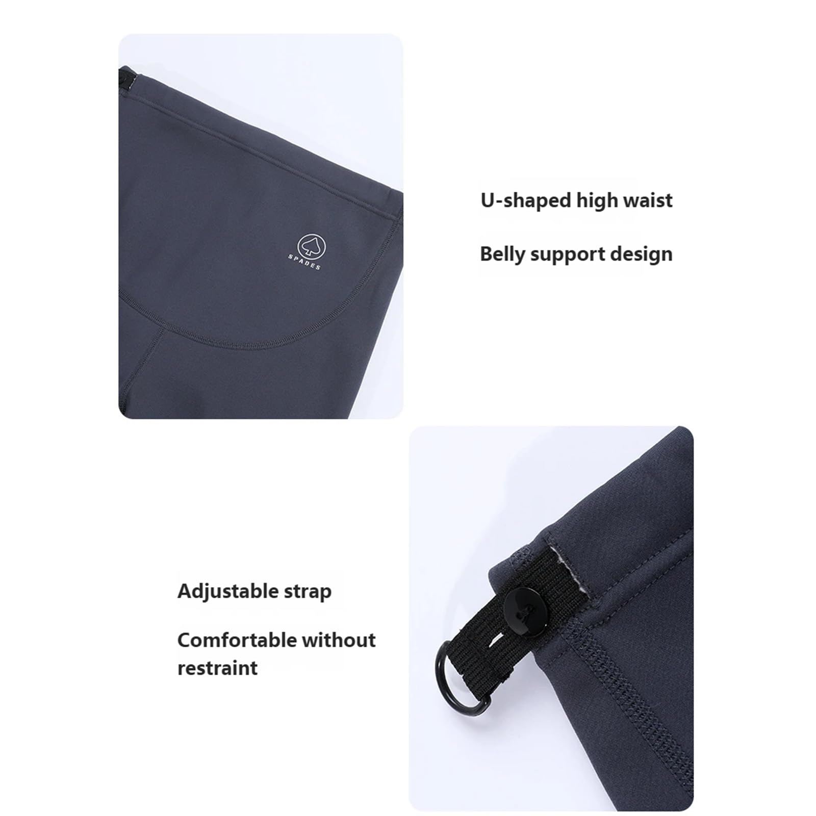 Pantaloni premaman in spandex ad alta elasticità Equilibrio Camminare Esercizi bassi Pantaloni di allenamento di