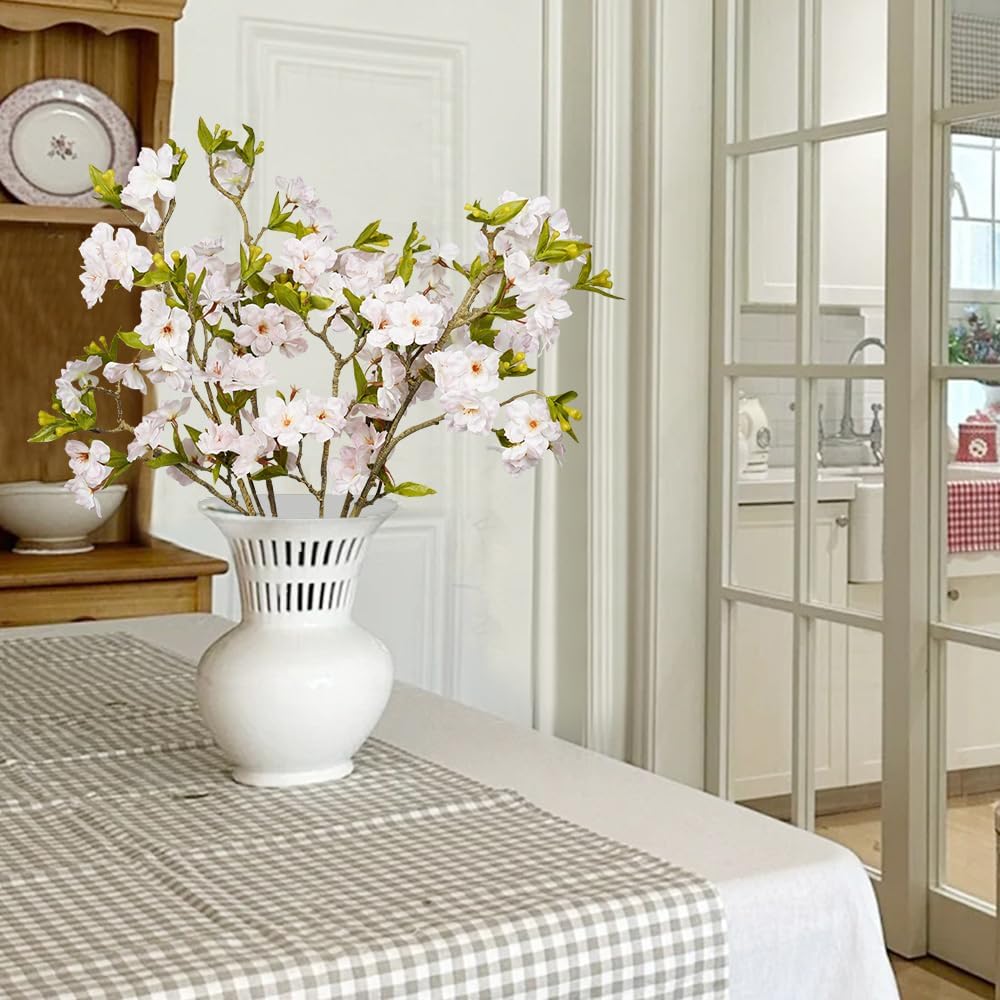 Artificial Plants Faux Greenery Eucalyptus Stems,Faux Branches for Vase Filler,Artificial Ficus Twig Branches Stems for Shop Garden Office Home Décor (4, Stems06)