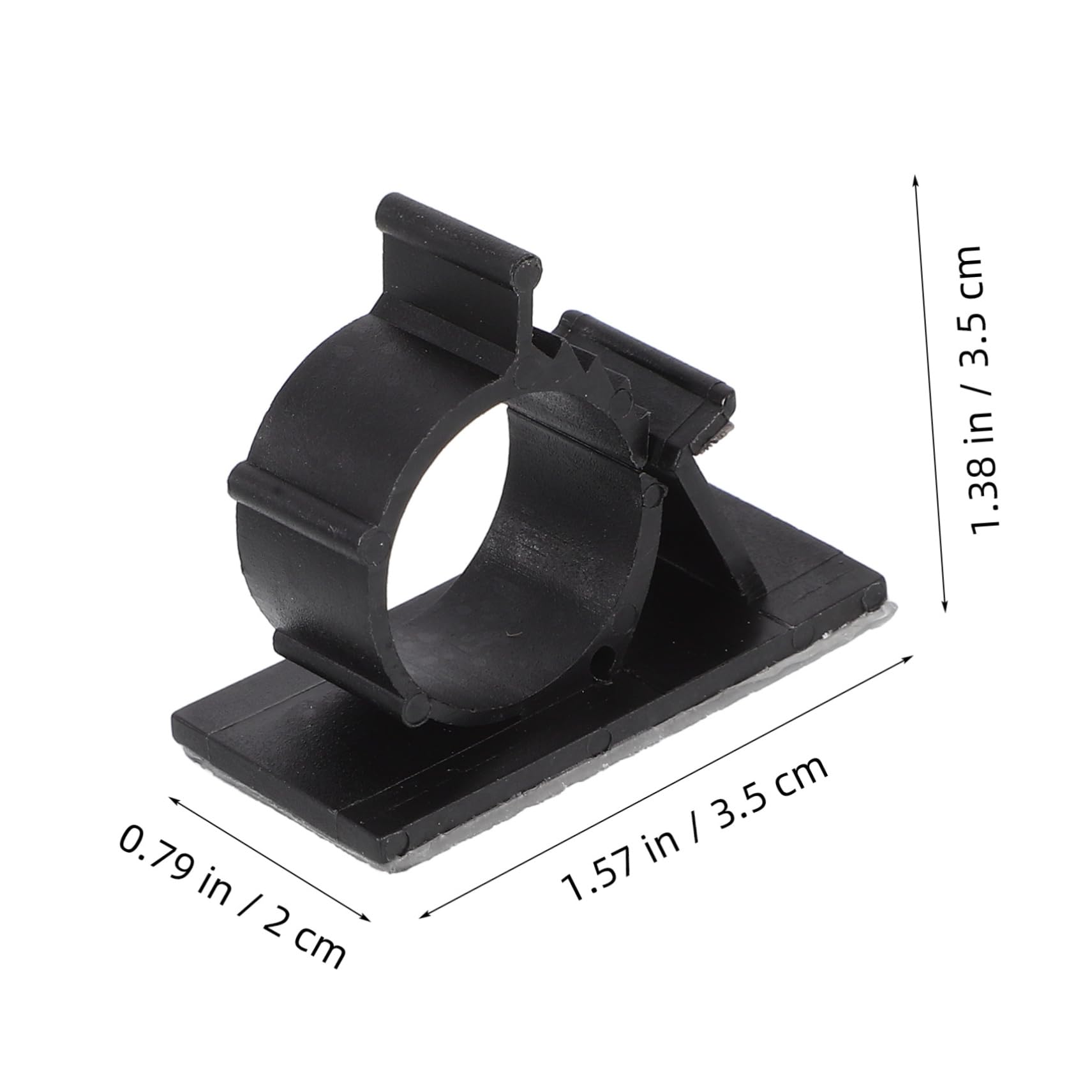 KICHOUSE Multifunctional Water Pipe Clamp Set 50pcs Cable Hose Clamp Self-adhesive Backing for Fixing Hoses Cables Tubes