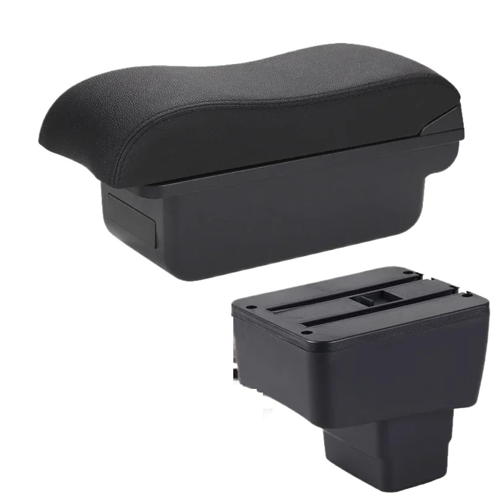 AWGNTQQ Car Armrests For Mazda 2 For Skyactiv Version For Cx3 Car Armrest Box Storage(C2 Black line NO USB)