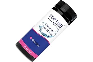 Chlorine Sanitizer Test Strips (200 Strips, 0-500 ppm)