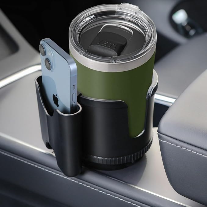 Expansor Ajustable Portavasos para Carro con Soporte para Teléfono miniatura 8
