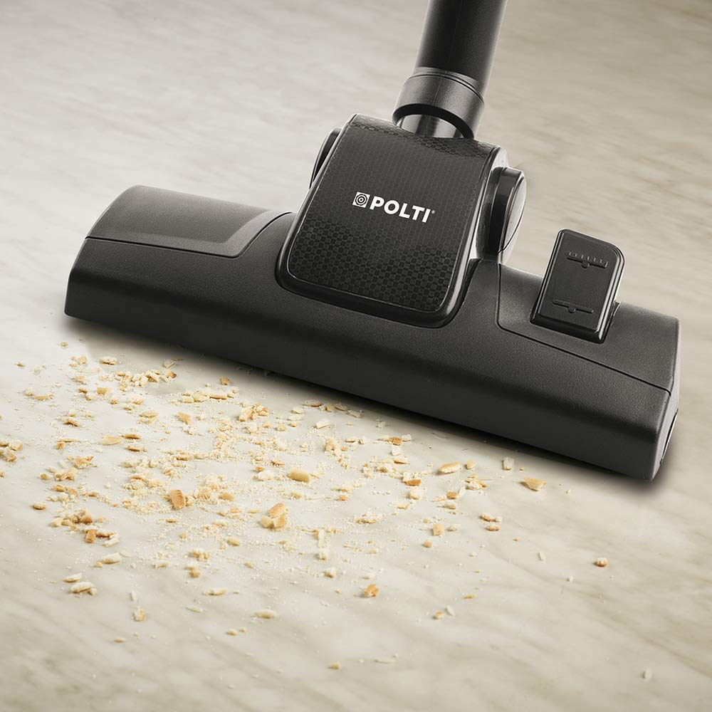 Polti Forzaspira C110 Plus Aspirador Trineo Ciclónico, Sin Bolsa, 4 Etapas de Filtración, Cepillo para Parquet Incluido, Negro y Rojo