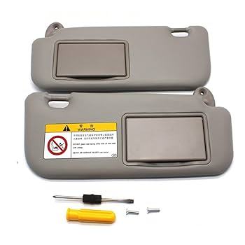 Amazon | 車のフロントサンバイザーパネル化粧ミラー運転席助手