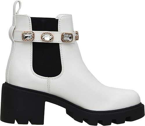 Miniatura 4 de CUSHIONAIRE Julie Chelsea - Botas para mujer con correa y espuma viscoelástica, Negro -