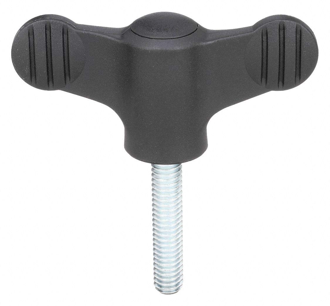 Wing Grip Knob, 3/18-16, Ext, 1.57, 2.95, NG