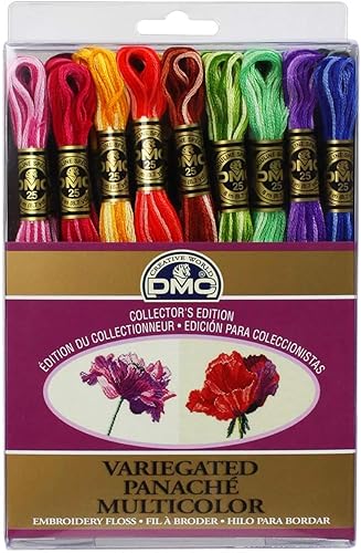 12 paquetes 36 ct (432 en total) Hilo de bordar abigarrado DMC