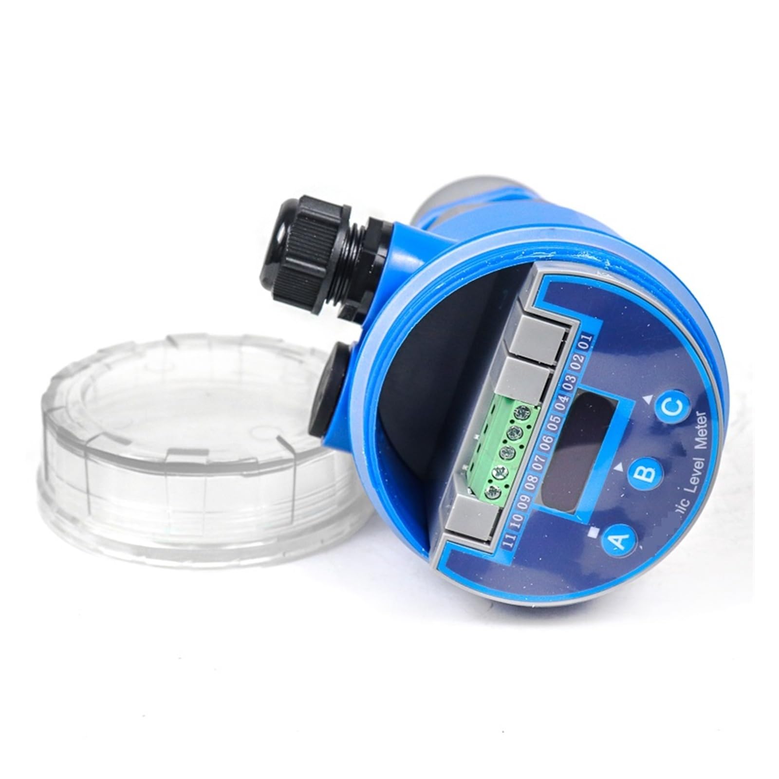 LDHJBNAC Ultrasonic Level Meter 010v Water Fuel Tank Level Sensor Liquid Depth Measurement 4-20mA Output(2m Range 4-20mA)