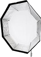 Vista 3 de Fotodiox Pro 48" Octagon Softbox Plus Grid (Eggcrate) para Studio Strobe/Flash con difusor suave y anillo de velocidad dedicado, para luz