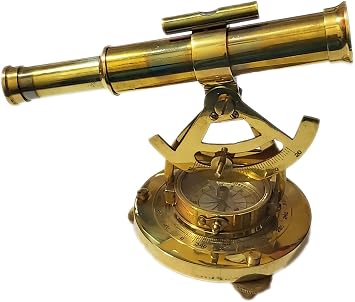 Brass Telescope Compass Feel The Distant Objects Nearer