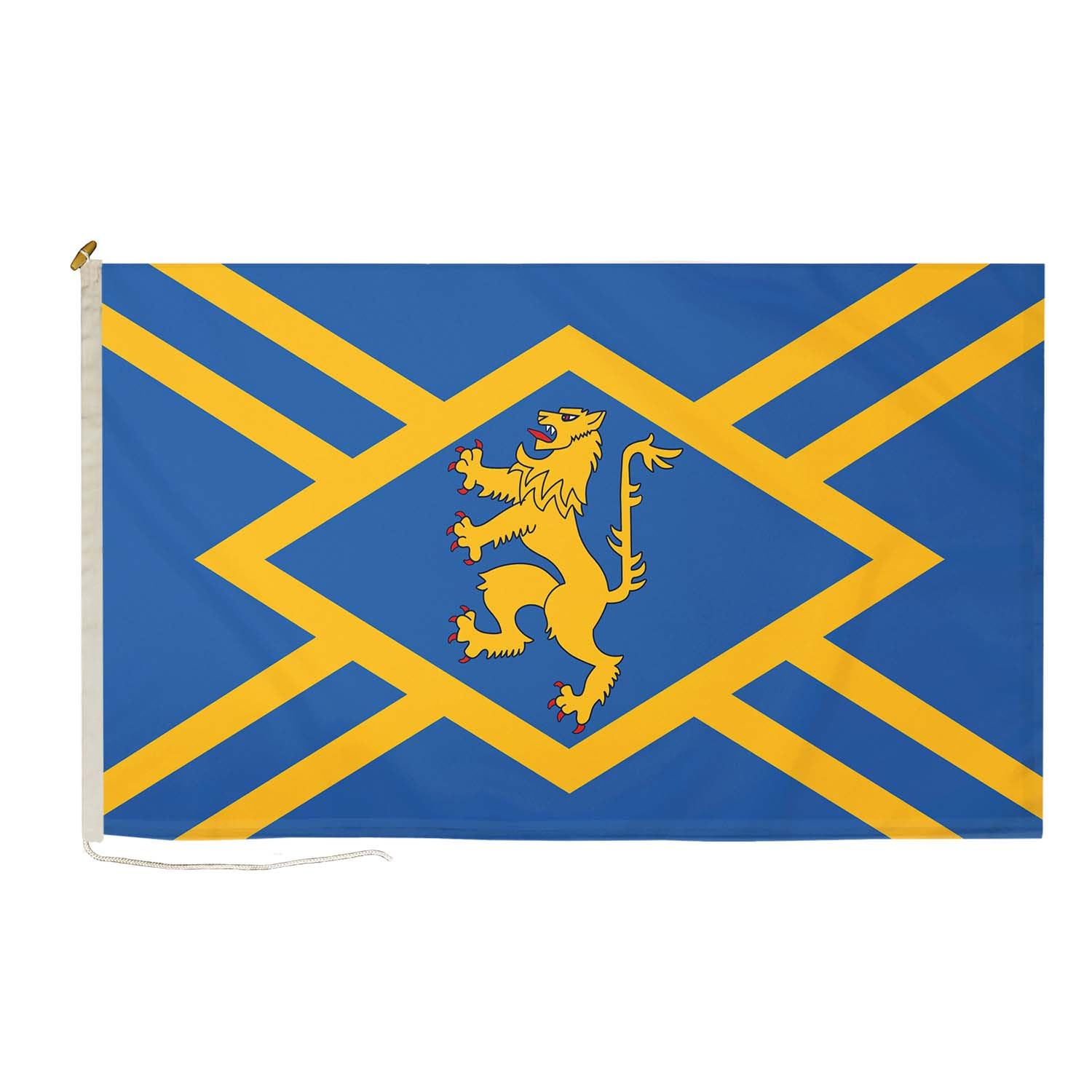 DuraFlag East Lothian Haddingtonshire 5ft x 3ft Flag Premium Quality With Rope & Toggle Reinforced Stitching 150cm x 90cm Traditional Scottish County Flag โ image 1