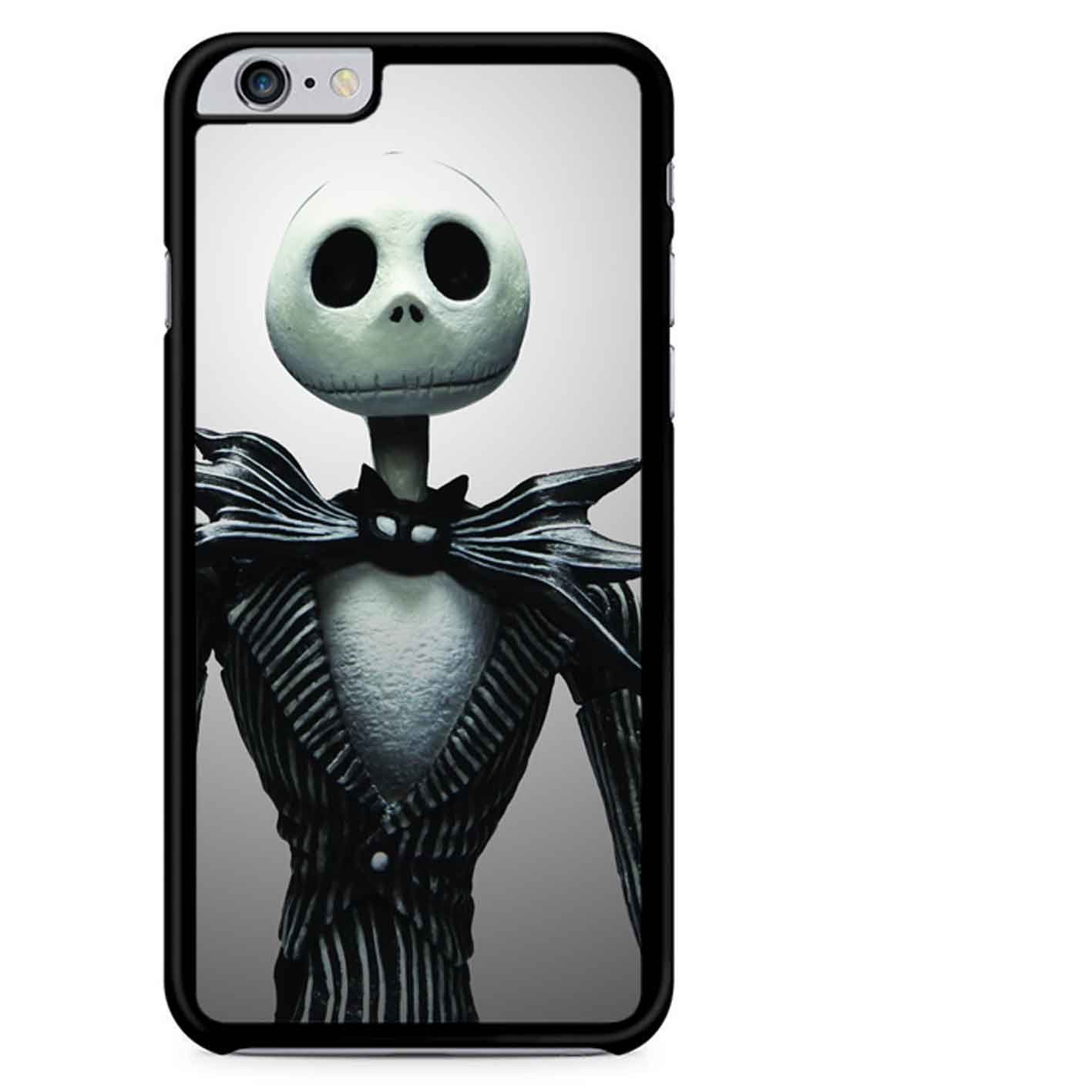 Custodia Flip Per IPhone 4 Con Jack Skellington, Pelle Effetto Teschi E Ossa, Stile Gotico