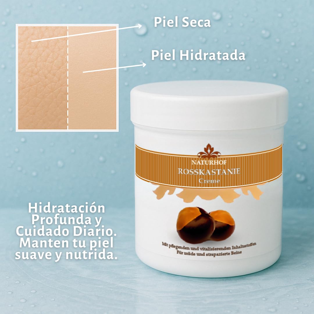 Crema castaño de indias 250ml, formula mejorada | Crema circulación piernas cansadas | Unguento para hemorroides | Especial para evitar varices y arañas en las piernas | Uso Topico.
