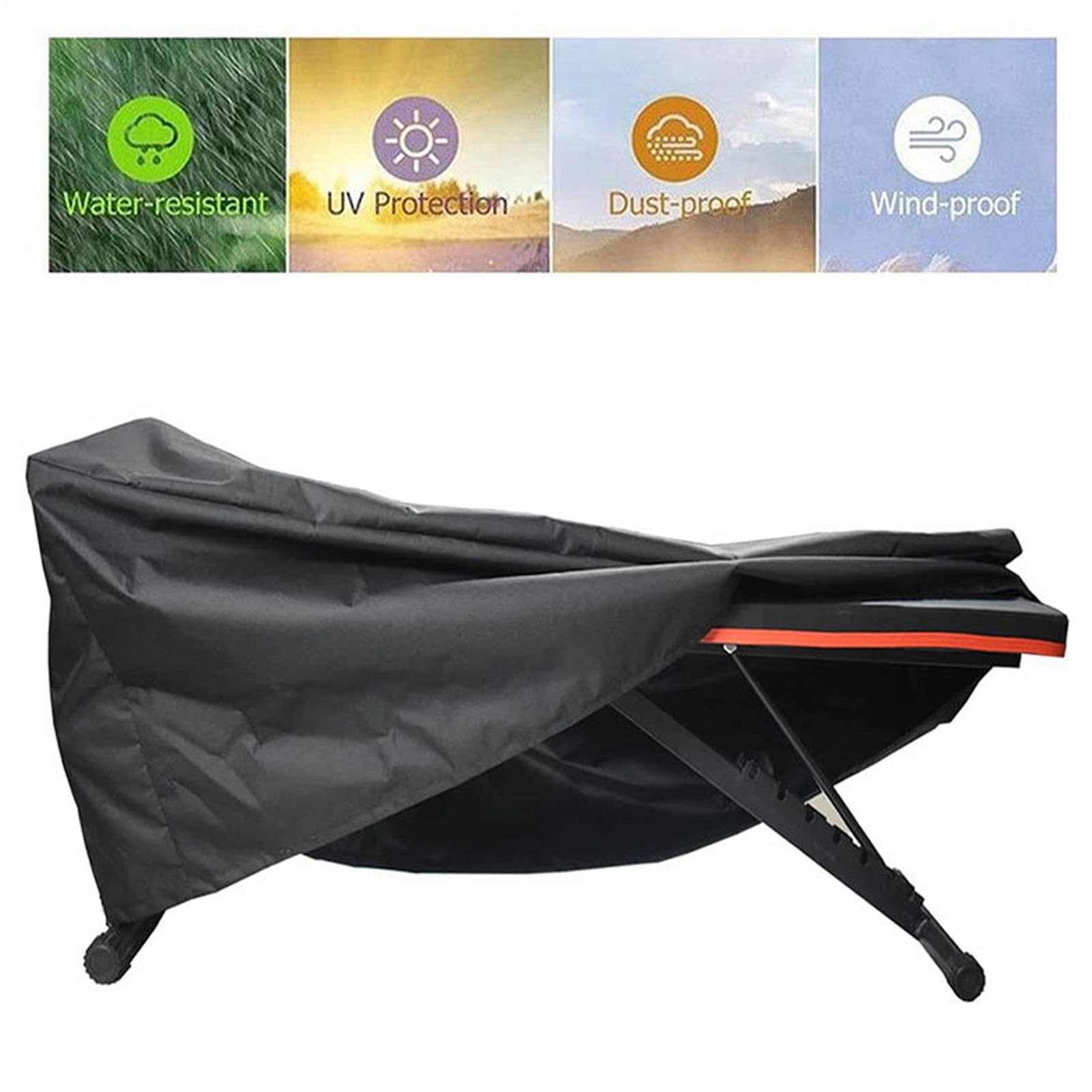 Copertura per panca da palestra, Copertura per panca da allenamento | Protezione per per da palestra - impermeabile per attrezzatura da con coulisse per , tavola per add