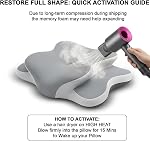 Sleep Apnea Pillow with Neck Pain & Snoring Relief -Orthopedic Cervical Pillow, Ergonomic Contour Memory Foam Pillow for Side,Back,Stomach Sleepers,Dreamers (Grey)