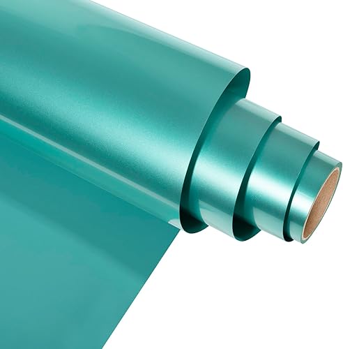 Gatichetta Rollo de vinilo de transferencia de calor de lámina metálica perla, 12 pulgadas x 6 pies, prensa térmica de vinilo perlado metálico mate