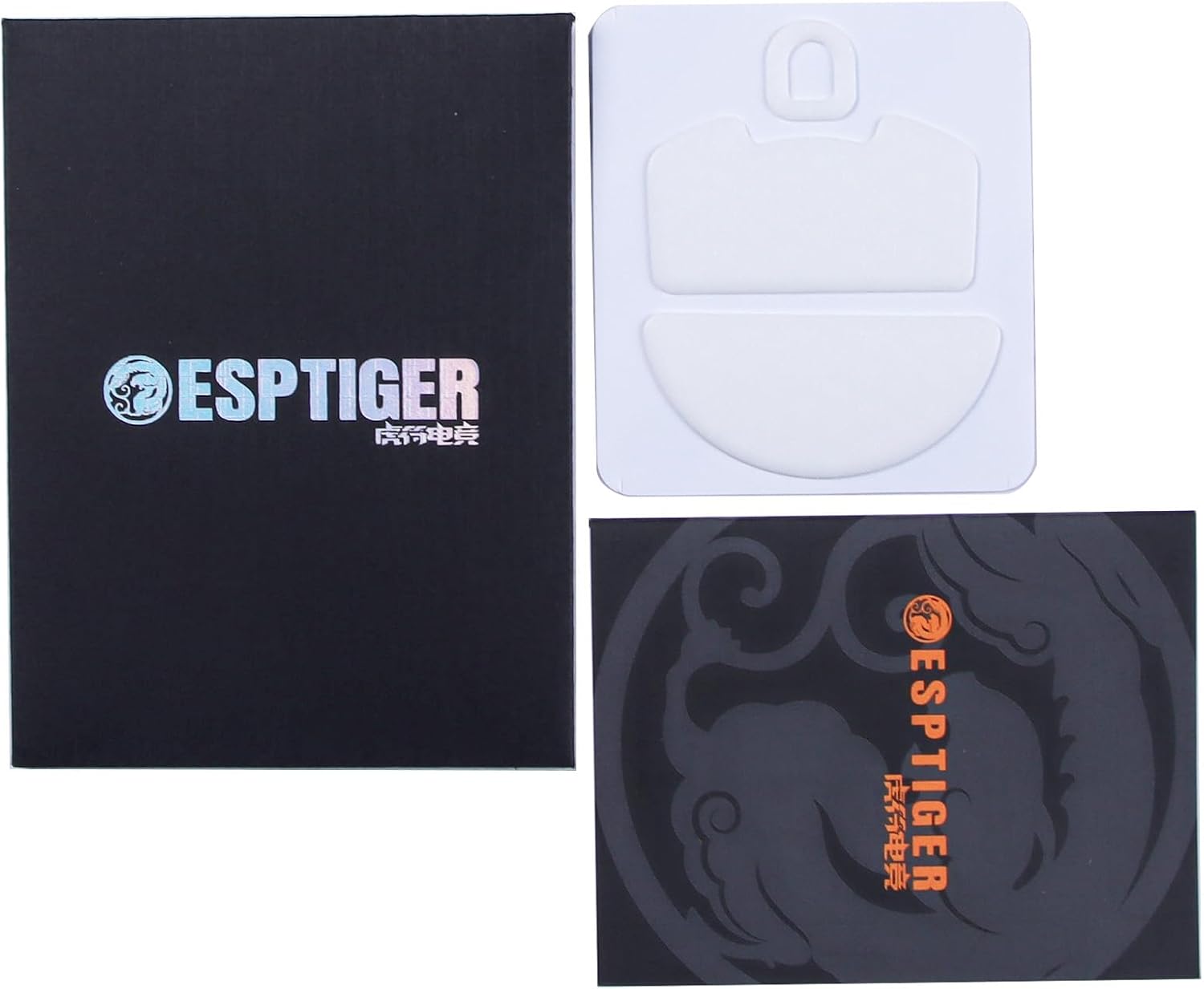 ESPTIGER Snow Mouse Skates for Razer Viper V3 Pro - PTFE, Tactile Control, 3M Adhesive, White