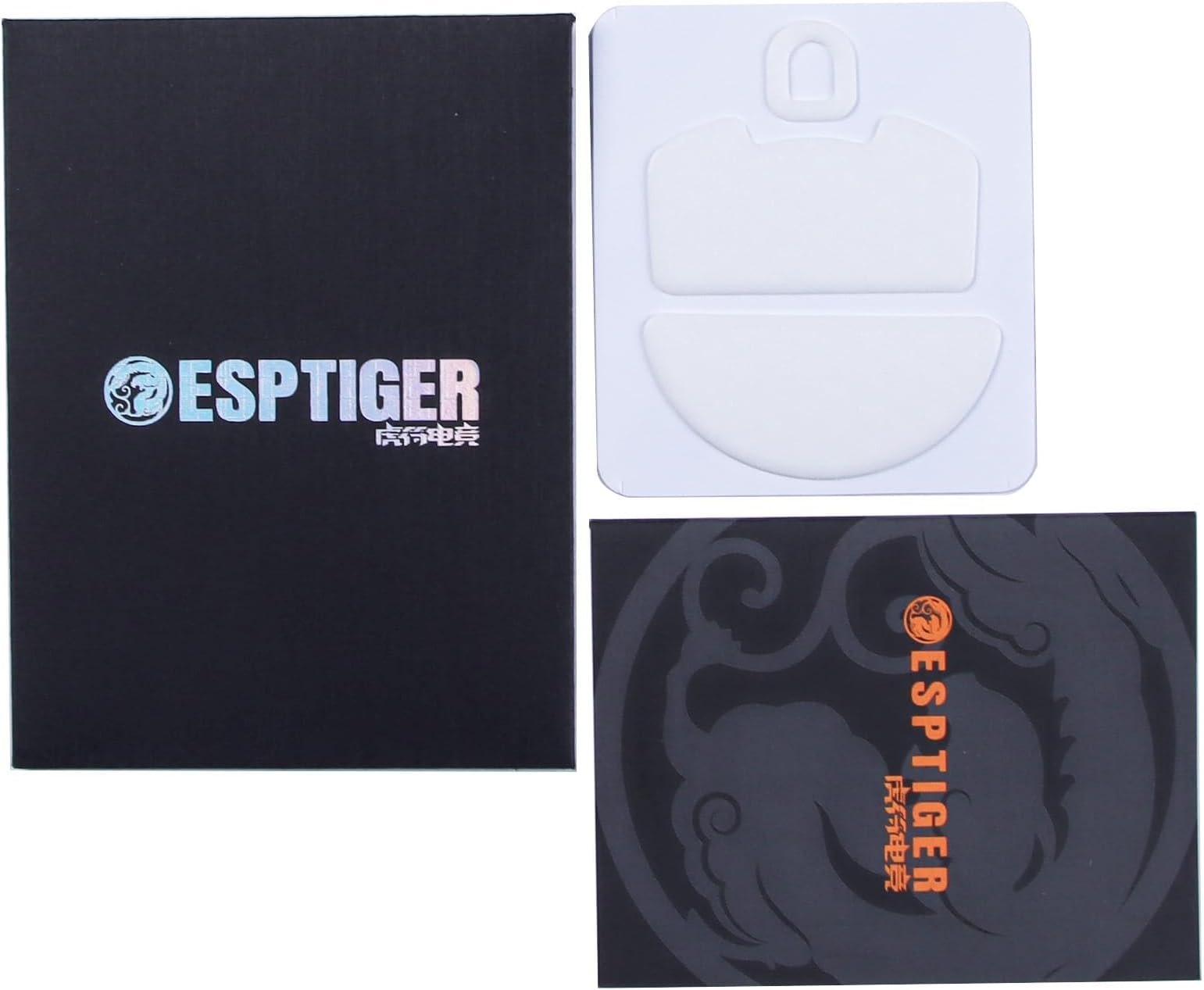 ESPTIGER Snow Mouse Skates for Razer Viper V3 Pro - PTFE, Tactile Control, 3M Adhesive, White
