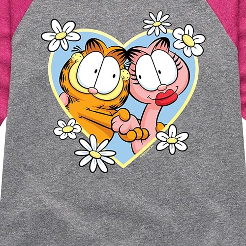 HYBRID APPAREL - Garfield - Arlene Heart - Toddler & Youth Girls Raglan Graphic T-Shirt3