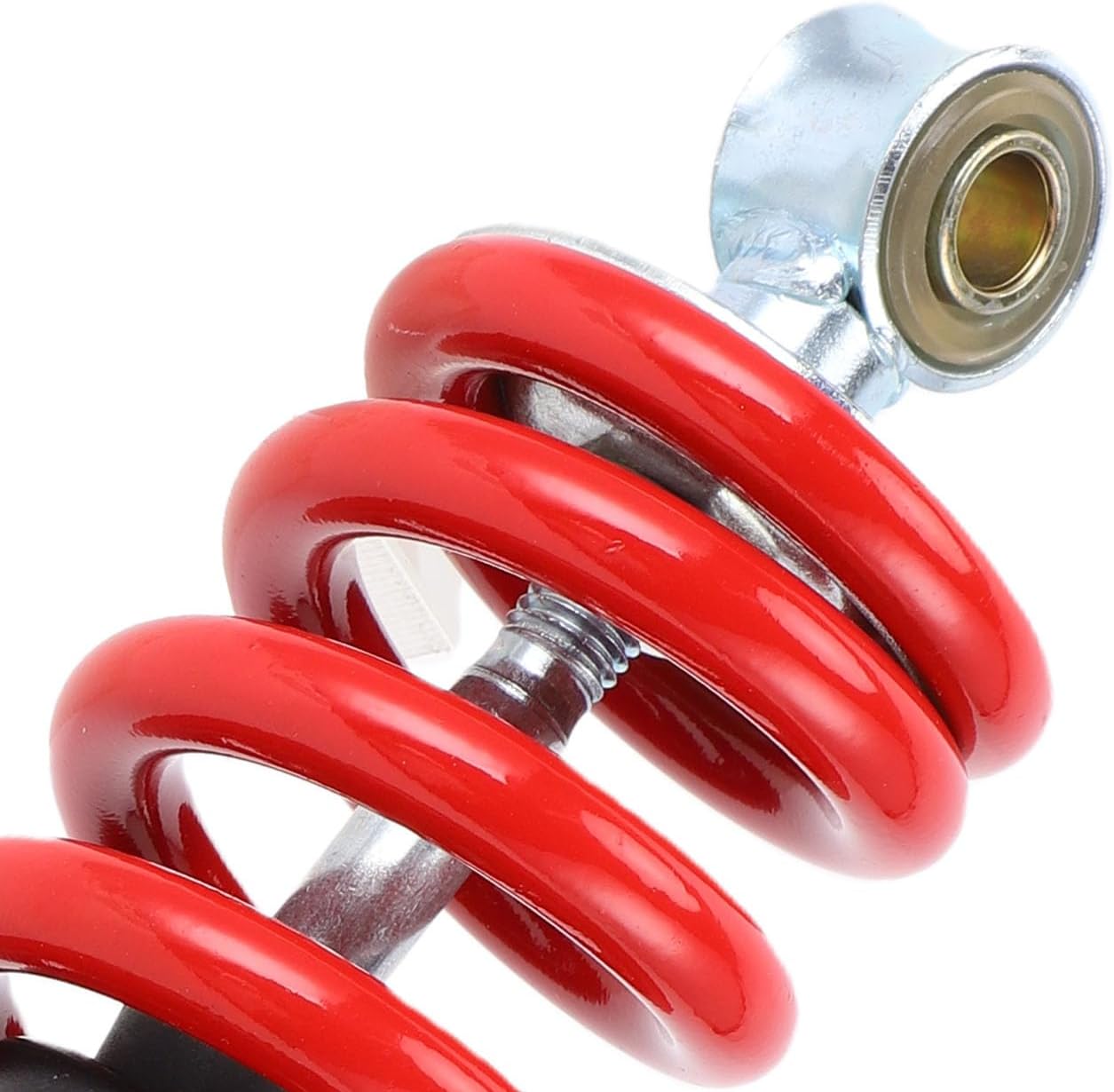 POCREATION Shock Absorber, 230mm/9.06in Adjustable Damping Suspension Spring Red for Four Wheel off Road Motorcycles ATVs