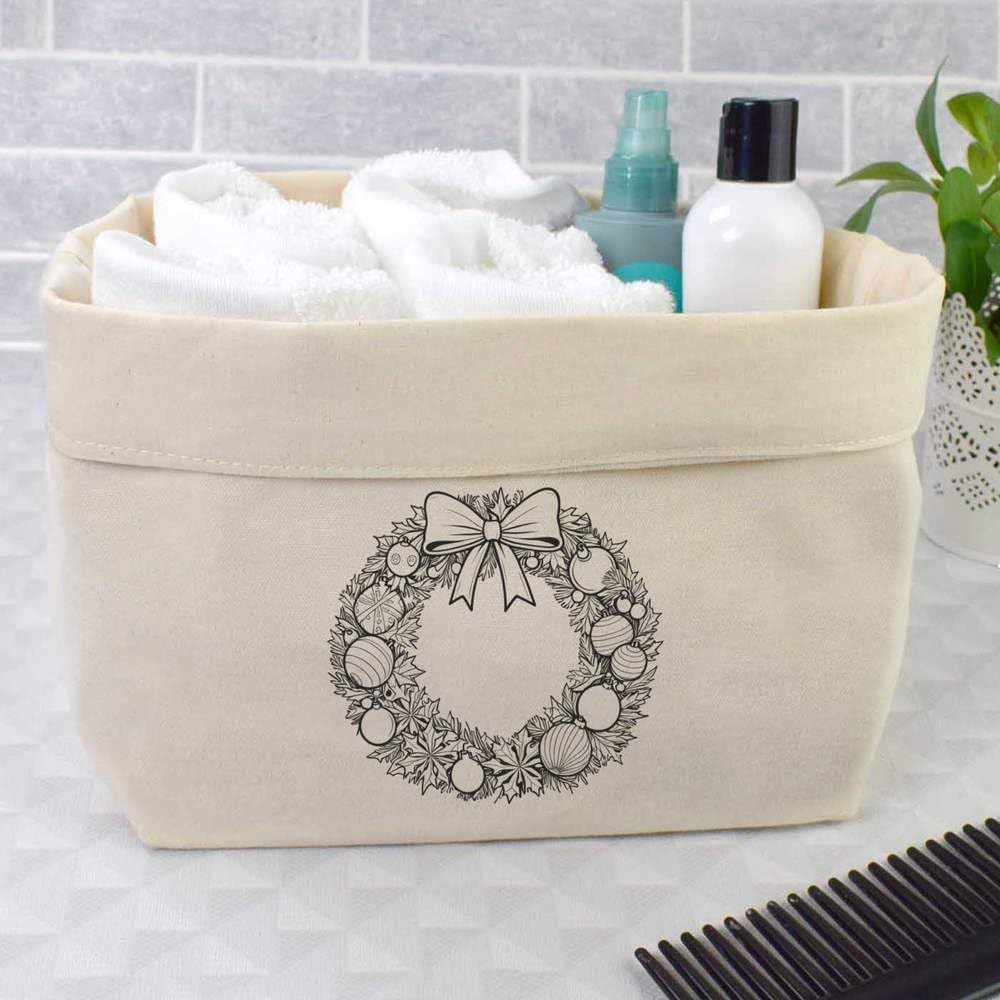 Azeeda Large 'Christmas Wreath' Canvas Organiser/Storage Bag (OR00046280)