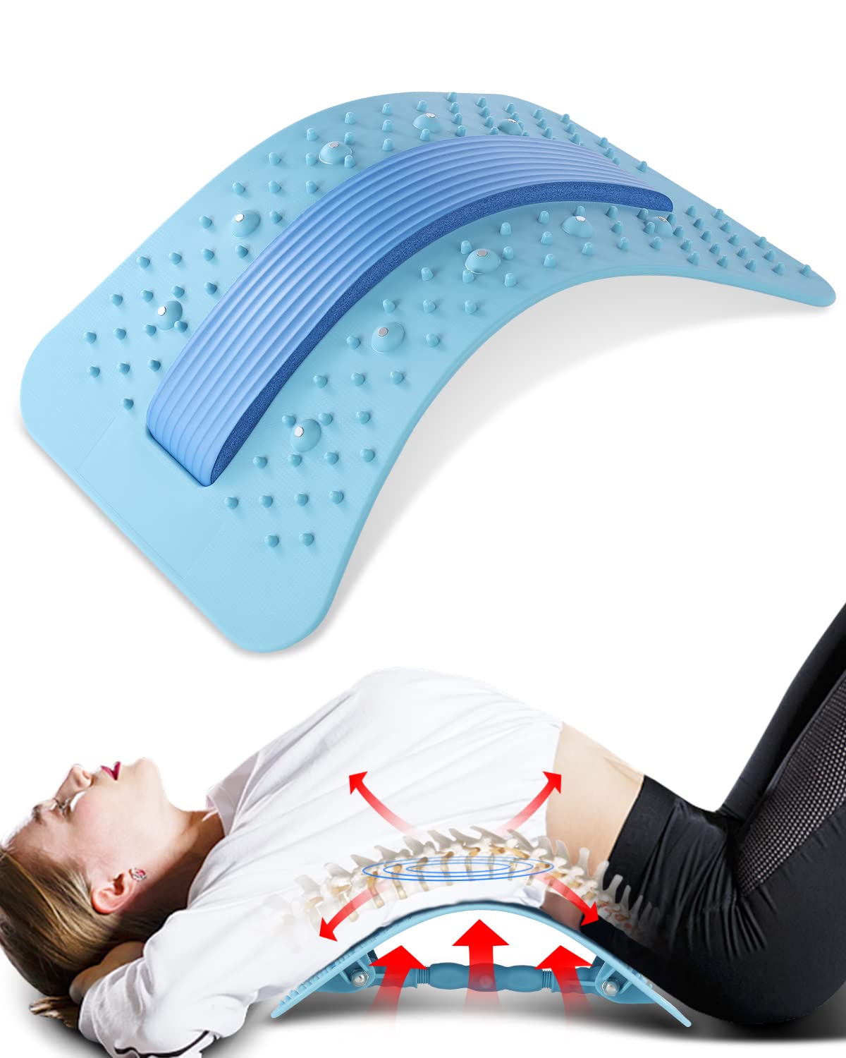 Buy Back Stretcher Lumbar Back Cracker with Back Massager for