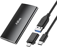 Vista 7 de Aiibe Disco Duro Externo SSD 256GB Disco Duro Externo USB C SSD Portátil, Hasta 500MB/s, USB 3.1, Disco Duro de Estado Sólido Externo 256GB