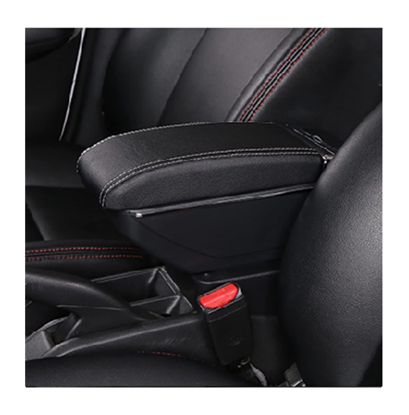 Car Armrest Box For Opel For Corsa D Car Central Storage Box Cup Holder Ashtray Accessories Interior Parts Retrofit Details(D Styke Black White)