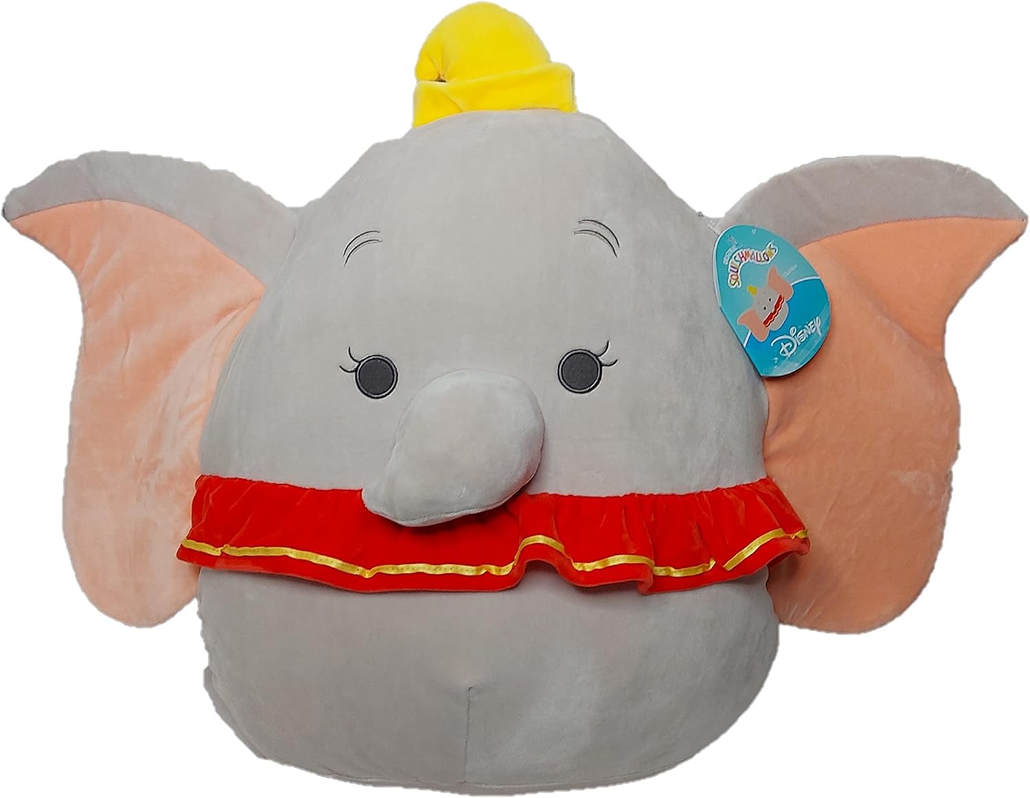 Official Disney Dumbo Cushion 3D Face Shaped Plush Pillow Big Ears