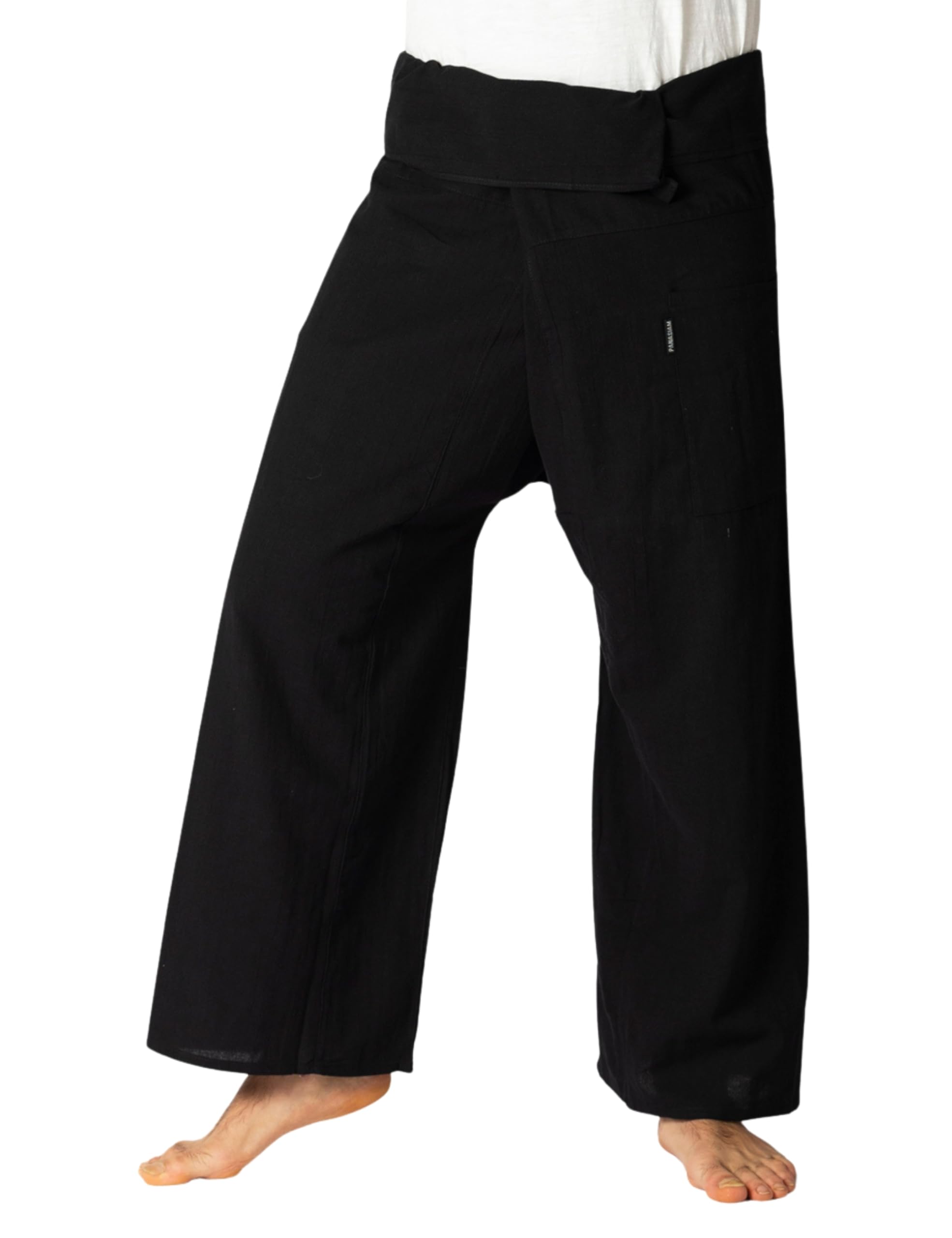 Panasiam Unisex Black Fisherman Pants Unicolor, L